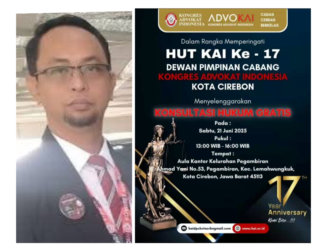 DPC KAI Kota Cirebon Buka Layanan Konsultasi Hukum Gratis Untuk Masyarakat, Cek Lokasinya!