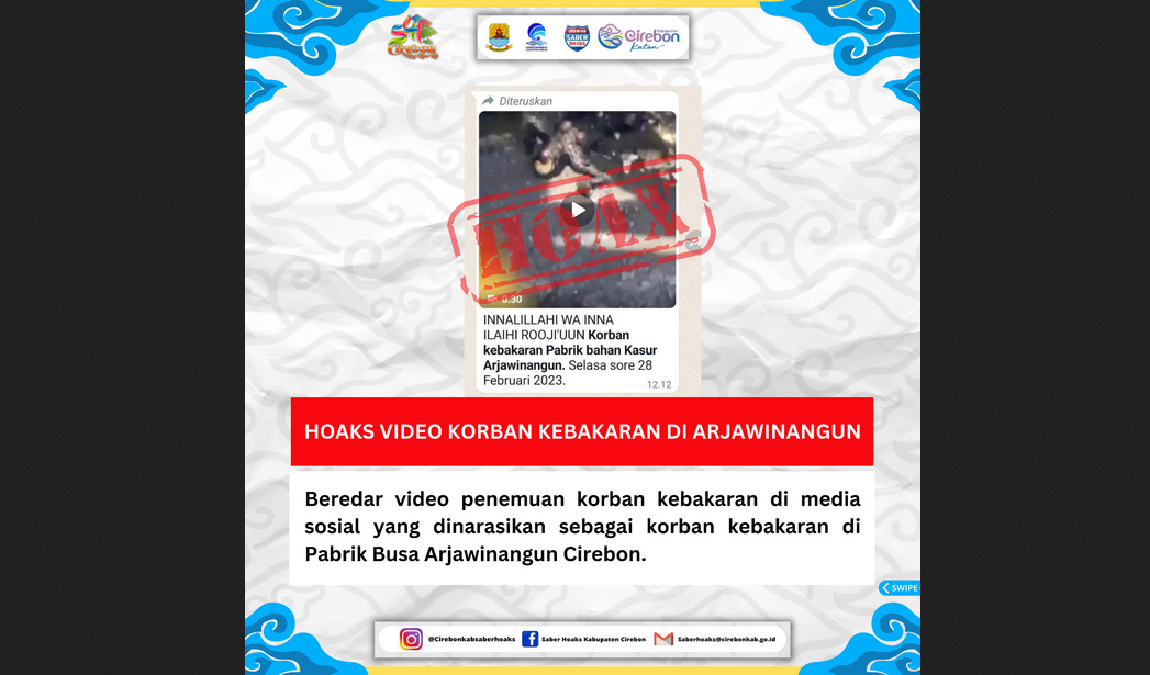 Beredar Video Korban Kebakaran Pabrik Kasur di Arjawinangun Cirebon, Ternyata Pabrik Kembang Api