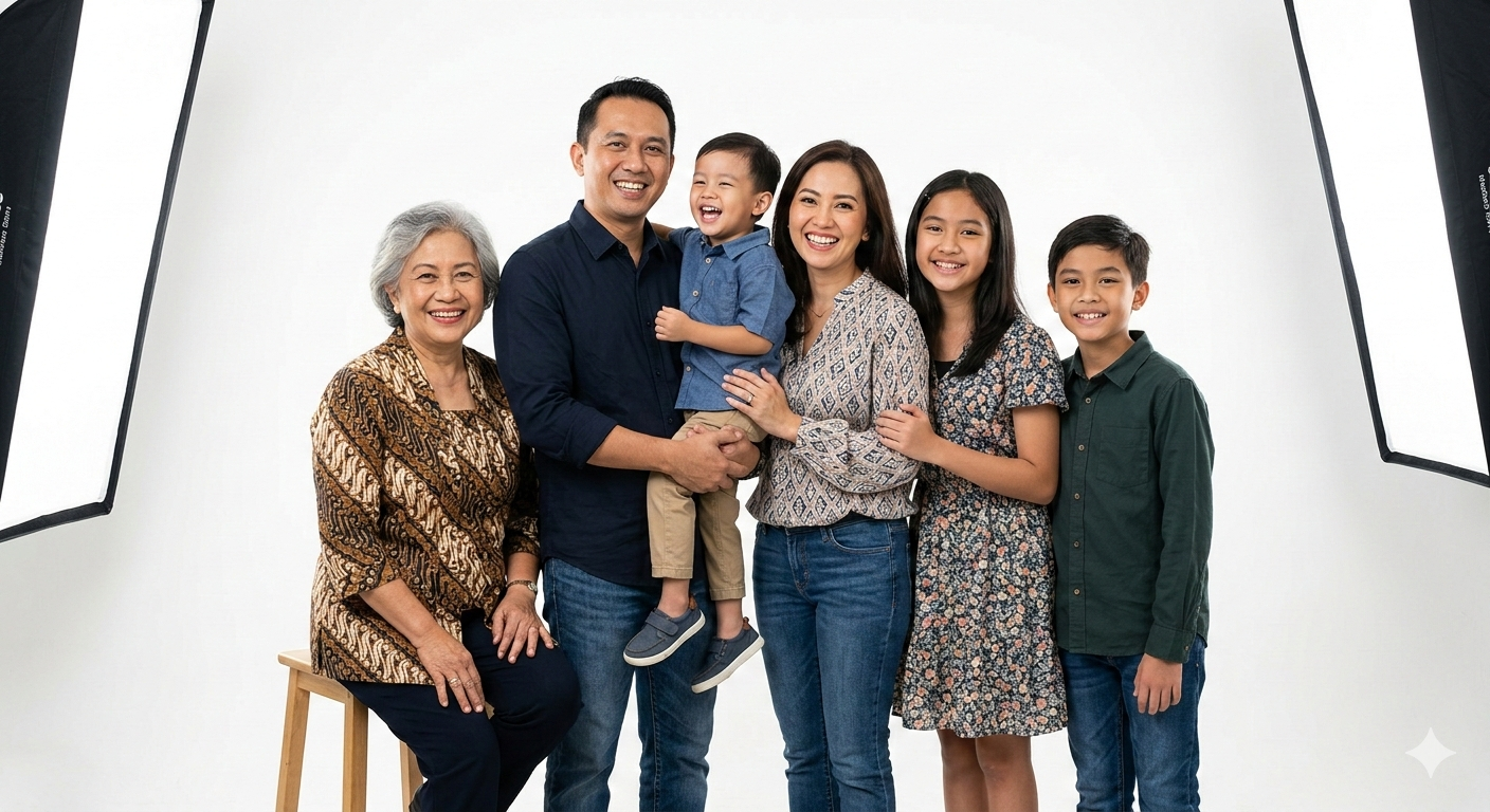 Cara Membuat Prompt AI Gemini untuk Edit Foto Keluarga agar Terlihat Profesional 