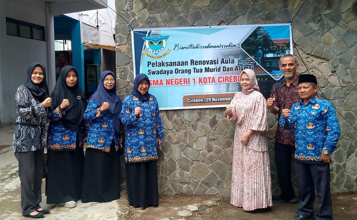 Sumber Dana dari Patungan Alumni dan Orang Tua Siswa, Akhirnya Aula SMAN 1 Cirebon Direnovasi