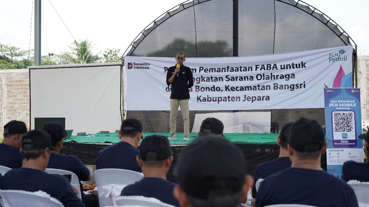 PLN Manfaatkan FABA untuk Peningkatan Sarana Olahraga di Desa Bondo Jepara