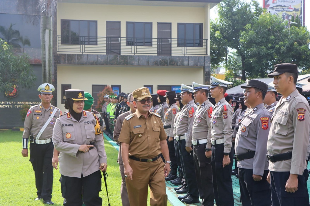 1.711 Personel Gabungan Amankan Jalur Mudik di Kabupaten Cirebon, Ada di 16 Titik 