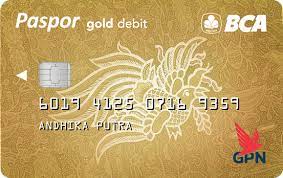 Kartu Debit Paspor BCA GPN Gold