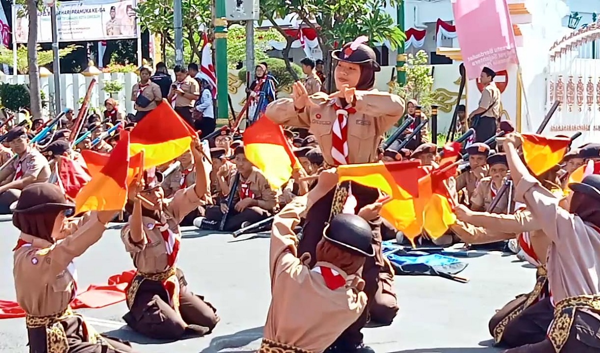 Apel Besar Hari Pramuka di Kota Cirebon Diikuti Ribuan Anggota 
