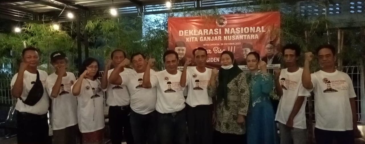 Dukung Ganjar Pranowo, Relawan KGN Kota Cirebon Gelar Deklarasi 