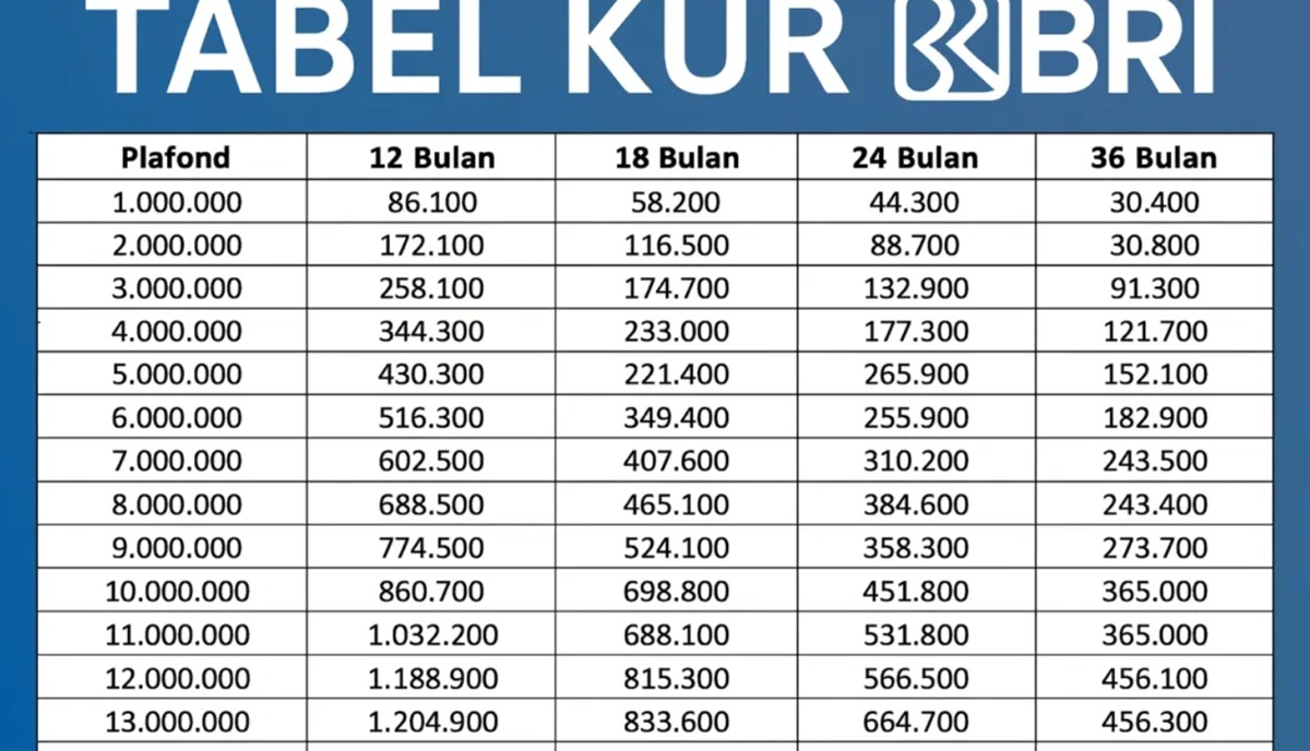 KUR BRI 2025 Akhir Tahun: Pinjam Rp25 Juta, Cicilan Mulai Rp500 Ribuan, UMKM Wajib Tahu