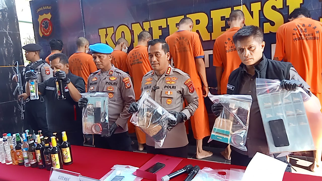 Operasi Antik Lodaya 2023, Satresnarkoba Polresta Cirebon Ungkap 8 Kasus Sabu-sabu dan Ganja