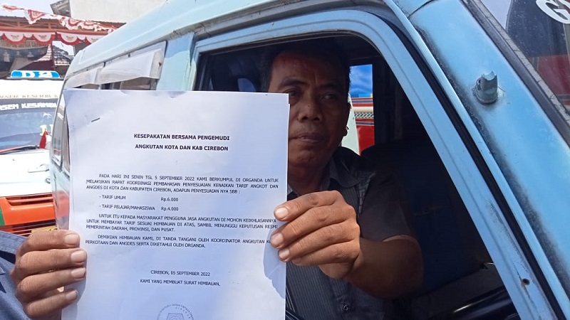 Tarif Sementara Angkot Kota dan Kabupaten Cirebon Pasca BBM Naik, Organda: Kami Mohon Pengertian Masyarakat
