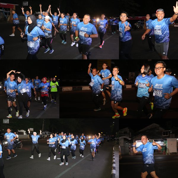 Ribuan Pelari Ikuti Event Cirebon Night Run Powered By KAI