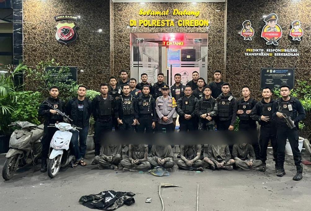 Tawuran di Desa Babadan Berhasil Digagalkan, 6 Pemuda Diamankan Polresta Cirebon