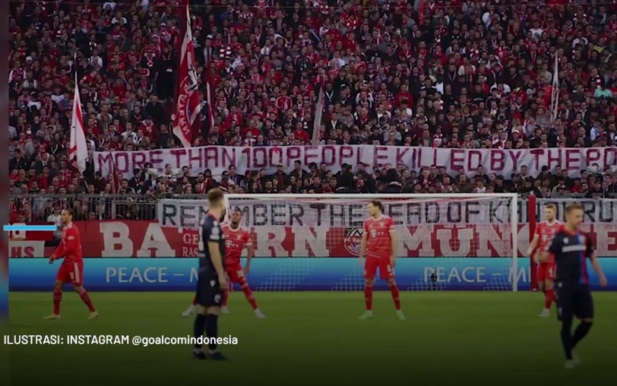 Fans Bayern Munchen Mengenang Tragedi Kanjuruhan, Ada Spanduk: Lebih dari 100 Orang Dibunuh Polisi
