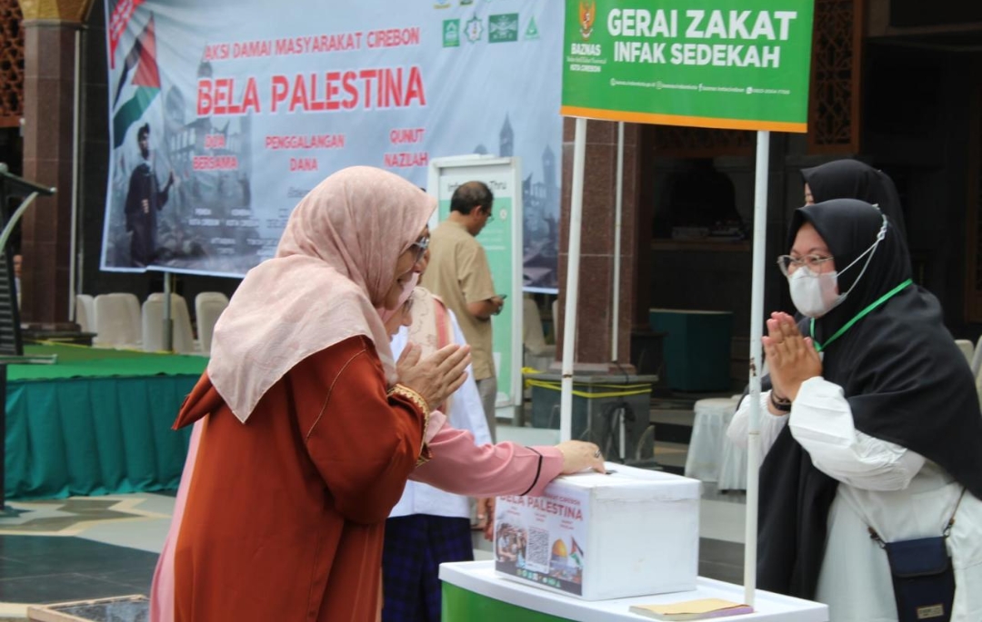 Baznas Kota Cirebon Berhasil Kumpulkan Donasi  untuk Palestina Rp 160,5 juta 