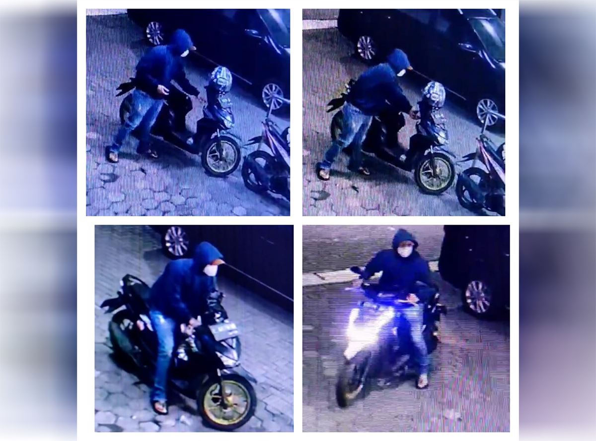 Pelaku 2 Orang, Aksi Pencurian Sepeda Motor di Kota Cirebon Terekam CCTV