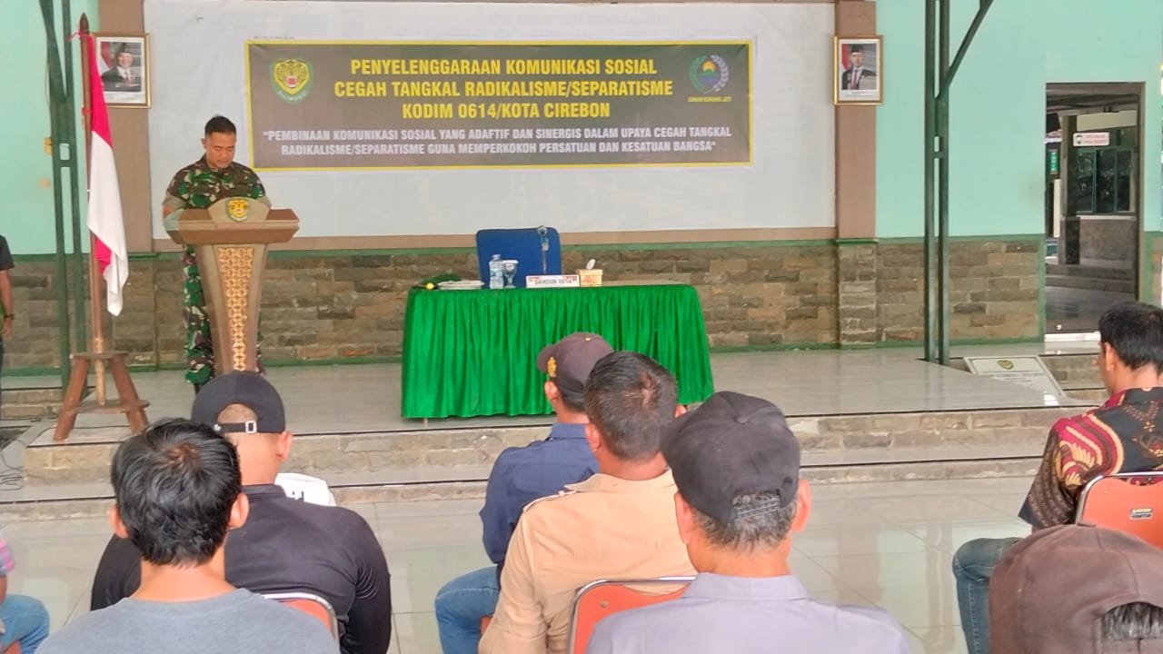 Kodim 0614/Kota Cirebon Gelar Komunikasi Sosial Cegah Tangkal Radikalisme dan Separatisme