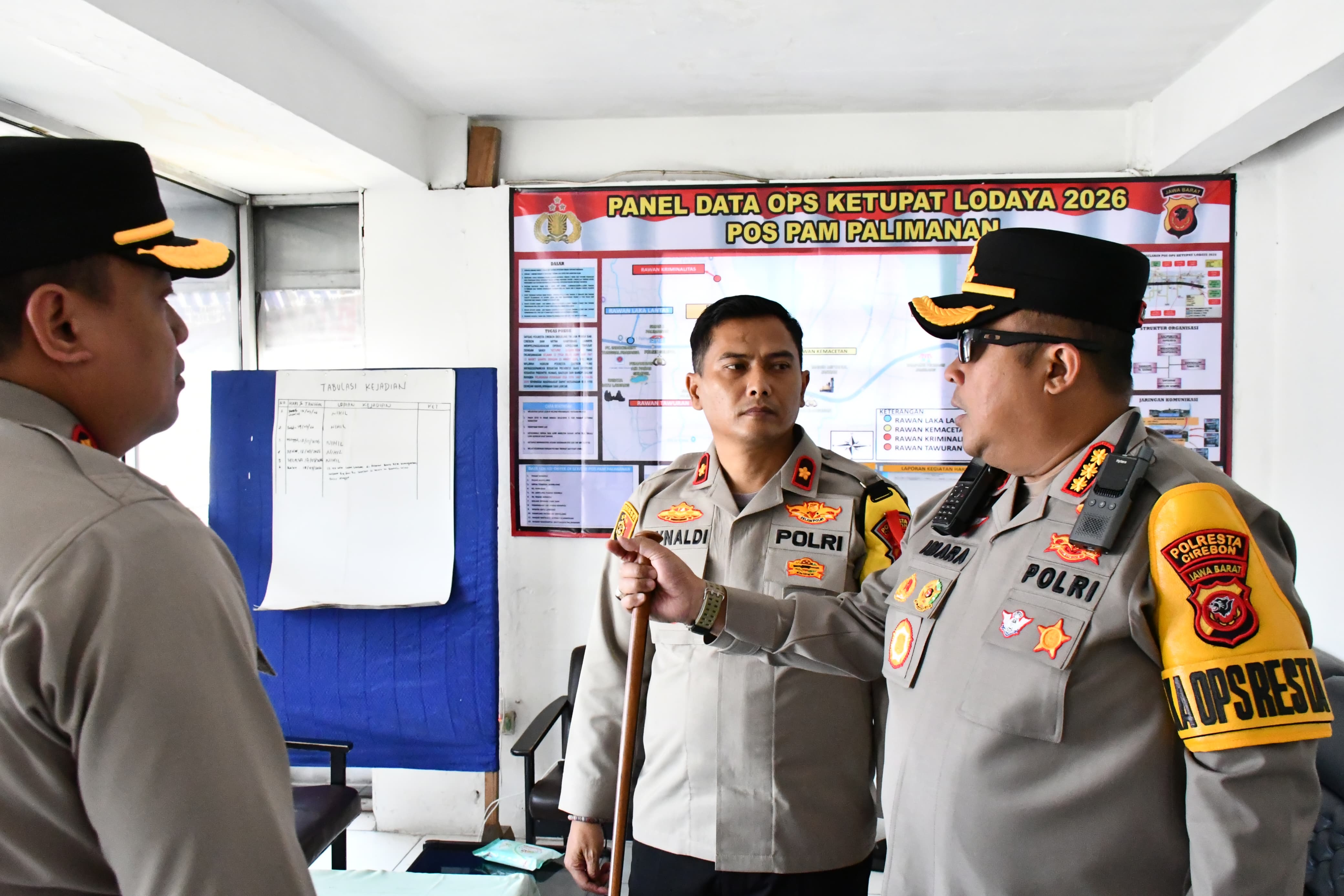 Arus Mudik Cirebon Aman, Kapolresta Turun Langsung ke Pos Pam Ciledug