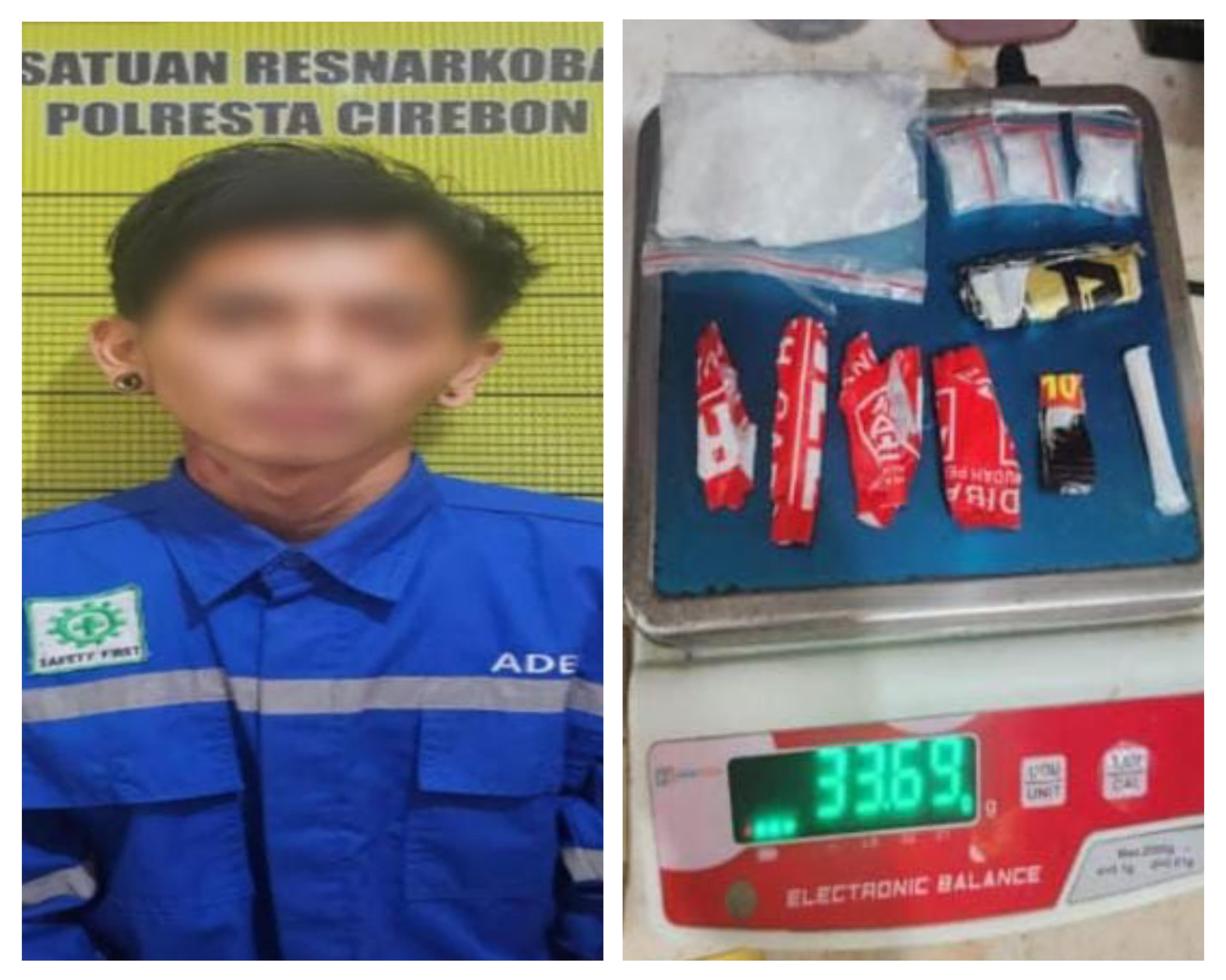Satresnarkoba Polresta Cirebon Ungkap Jaringan Narkoba Antarprovinsi, 30 Gram Sabu Diamankan