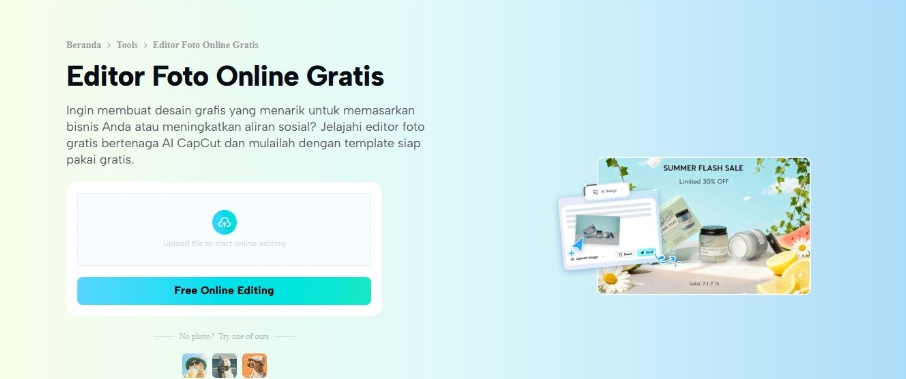 Tanpa Aplikasi Berat, Ini Cara Edit Foto Online Free dengan CapCut