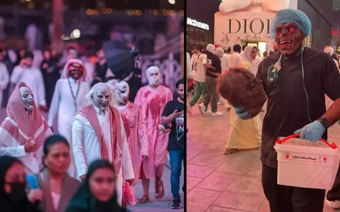 Halloween di Arab Saudi, Berdandan Ala Hantu, Pengunjung: Haram atau Halal, Saya Tidak Tahu