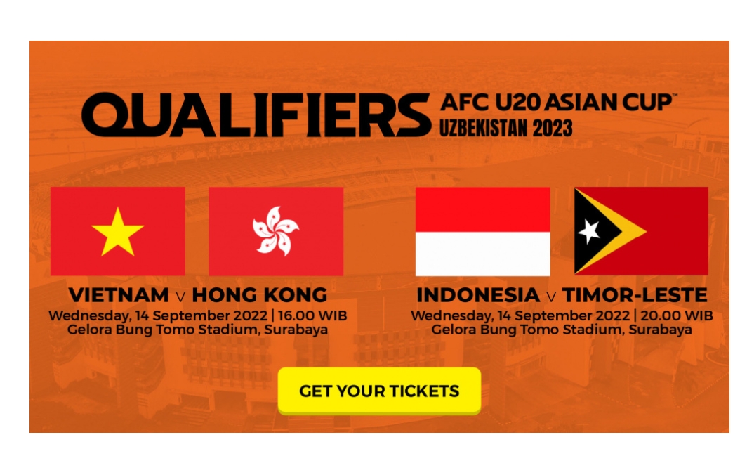 Mau Nonton Pertandingan Kualifikasi AFC Cup U-20 di Stadion GBT, Begini Cara Beli Tiketnya