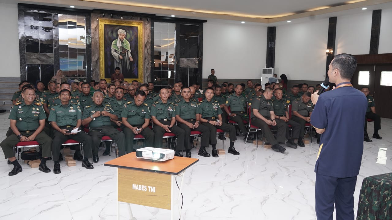 Gali Ilmu Perbankan, Anggota Korem 063 SGJ Ikuti Sosialisasi dari Taspen Mandiri