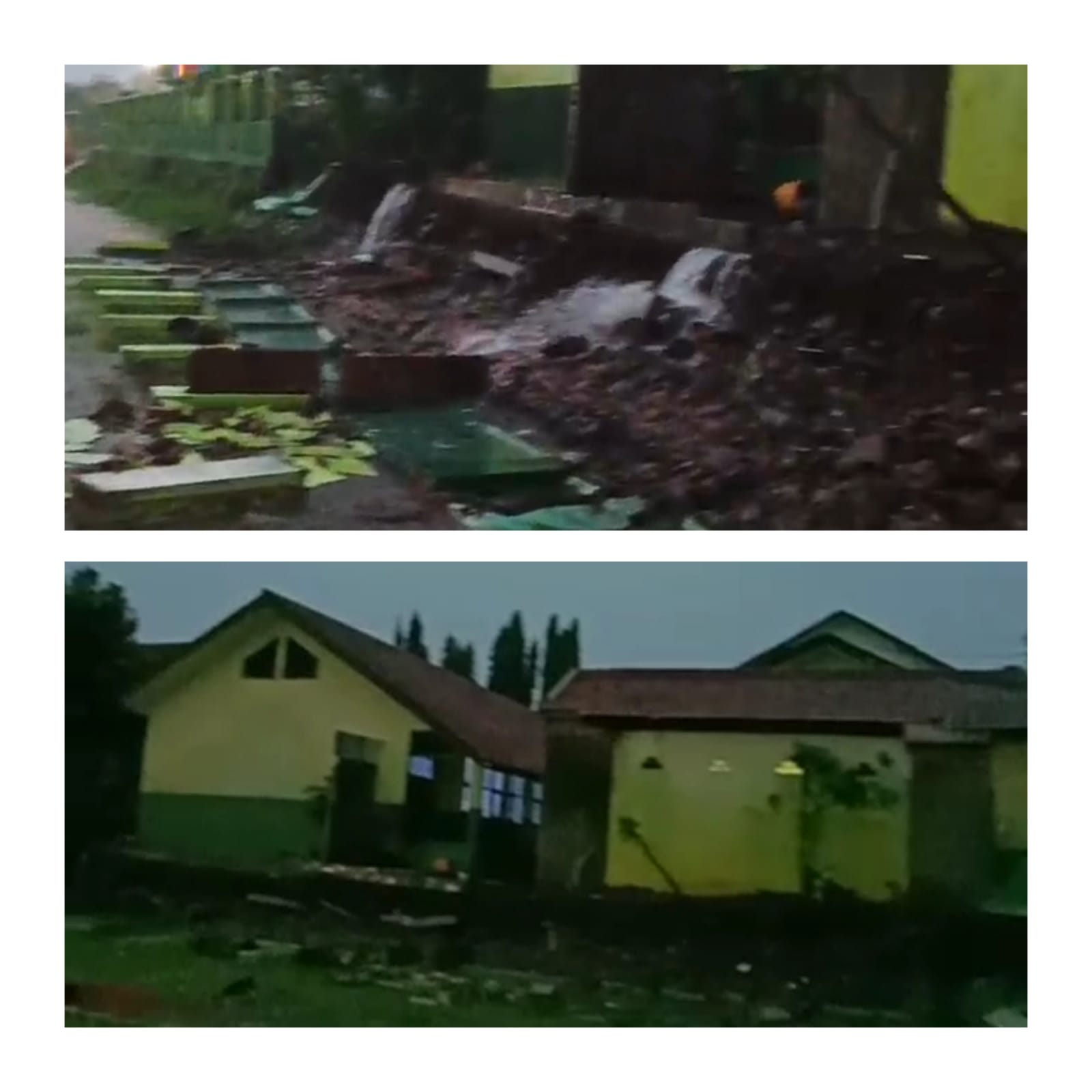 Hujan Deras Bikin Tembok SMPN 2 Sumber Ambruk! Warga Kaget Suara Roboh Menggelegar!