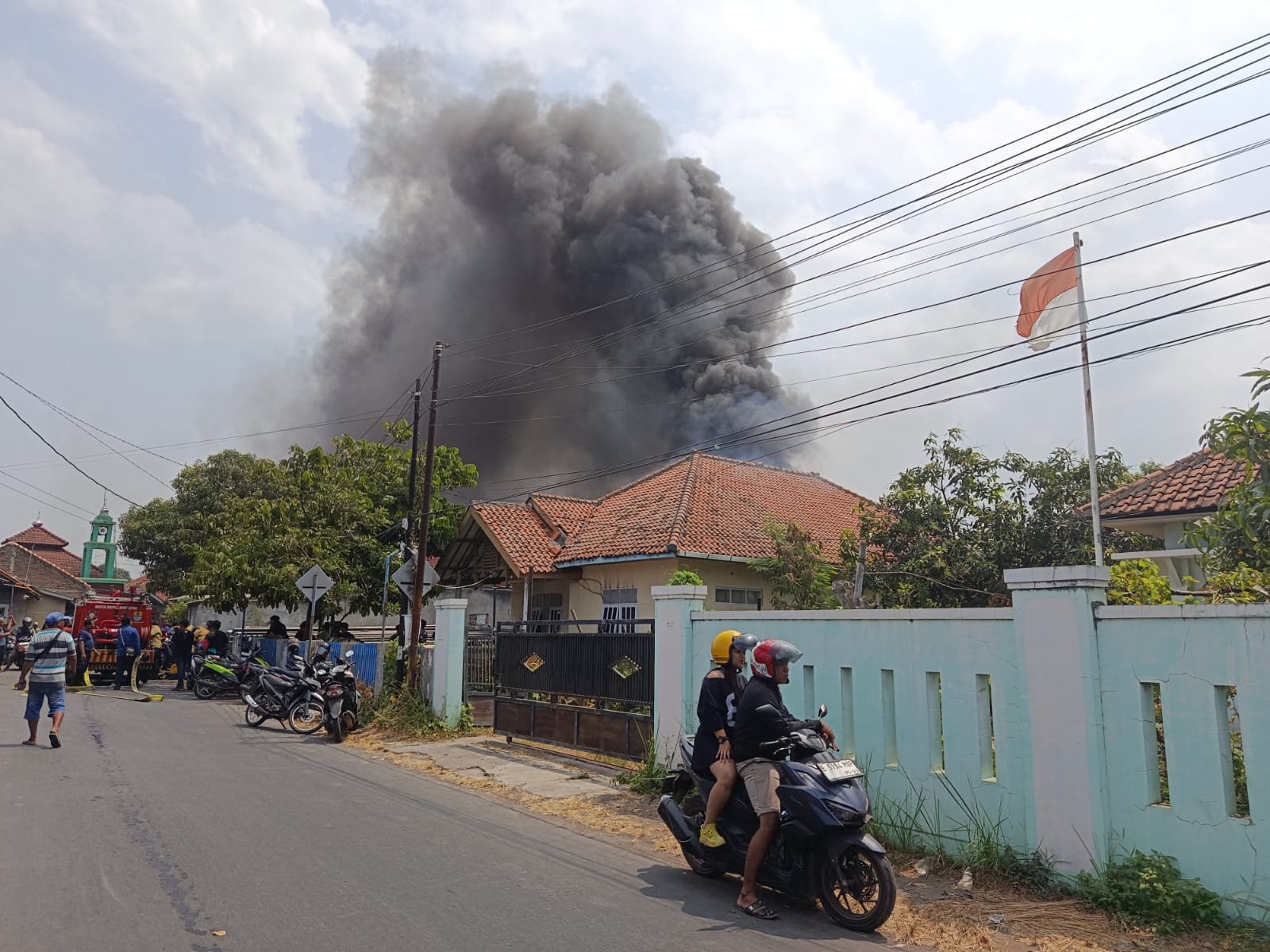 Rumah Penyimpanan Alat WiFi Terbakar, 4 Ruangan Ludes di Penggung Selatan Cirebon