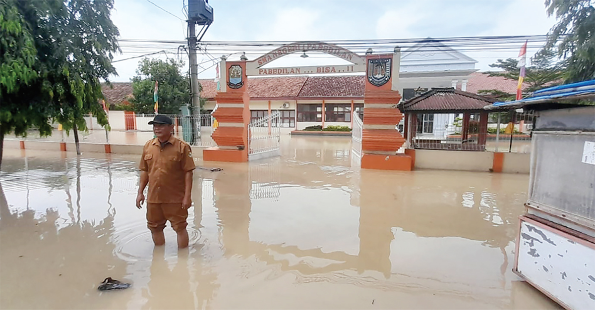Jelang Pemilu, 9 Kecamatan di Kabupaten Cirebon Diterjang Banjir