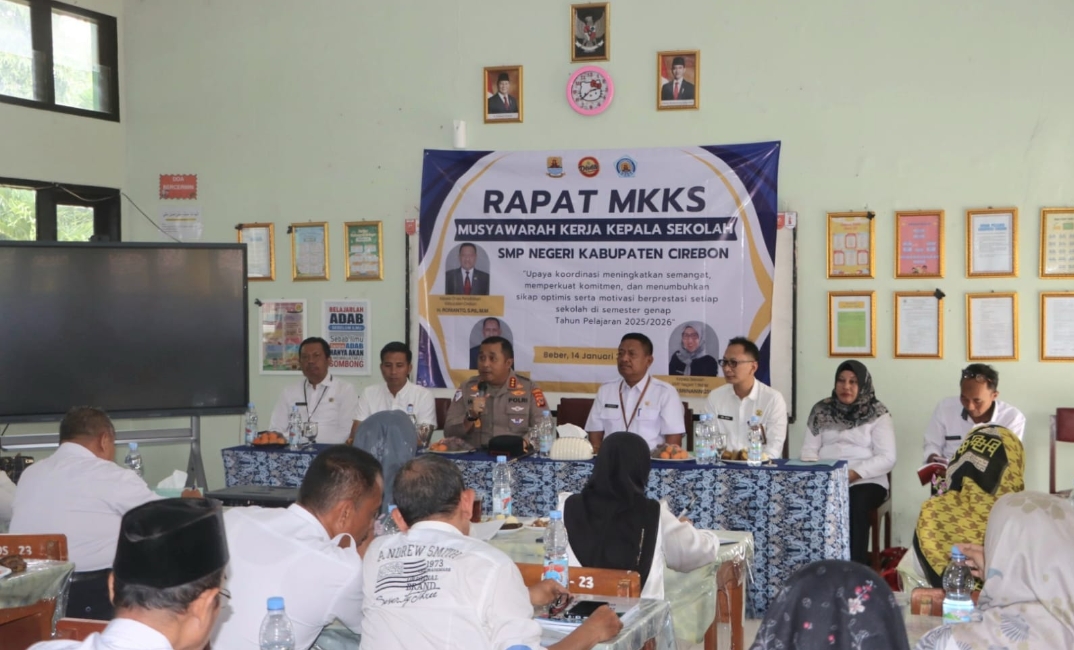 Kepala SMP Negeri Dikumpulkan, Kapolresta Cirebon Tekankan Bahaya Bullying hingga Geng Motor