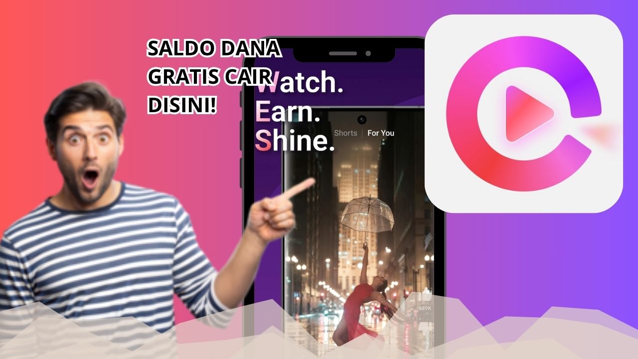 Mau Nonton Video Dibayar Saldo Dana Gratis? Unduh Aplikasi Ini dan Dapatkan Hingga Rp50.000 Setiap Nonton!