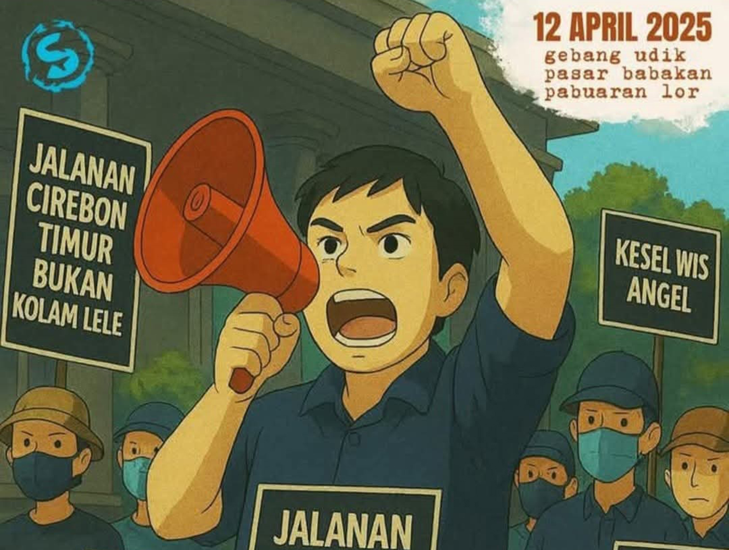 Kesal Jalan Rusak, Besok Warga Cirebon Timur Bakal Gelar 'Aksi Tutup Mulut'