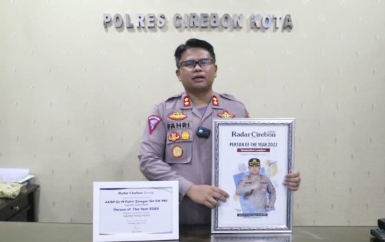 PERSON OF THE YEAR Radar Cirebon, AKBP Fahri Diganjar Penghargaan Kapolres Paling Inovatif