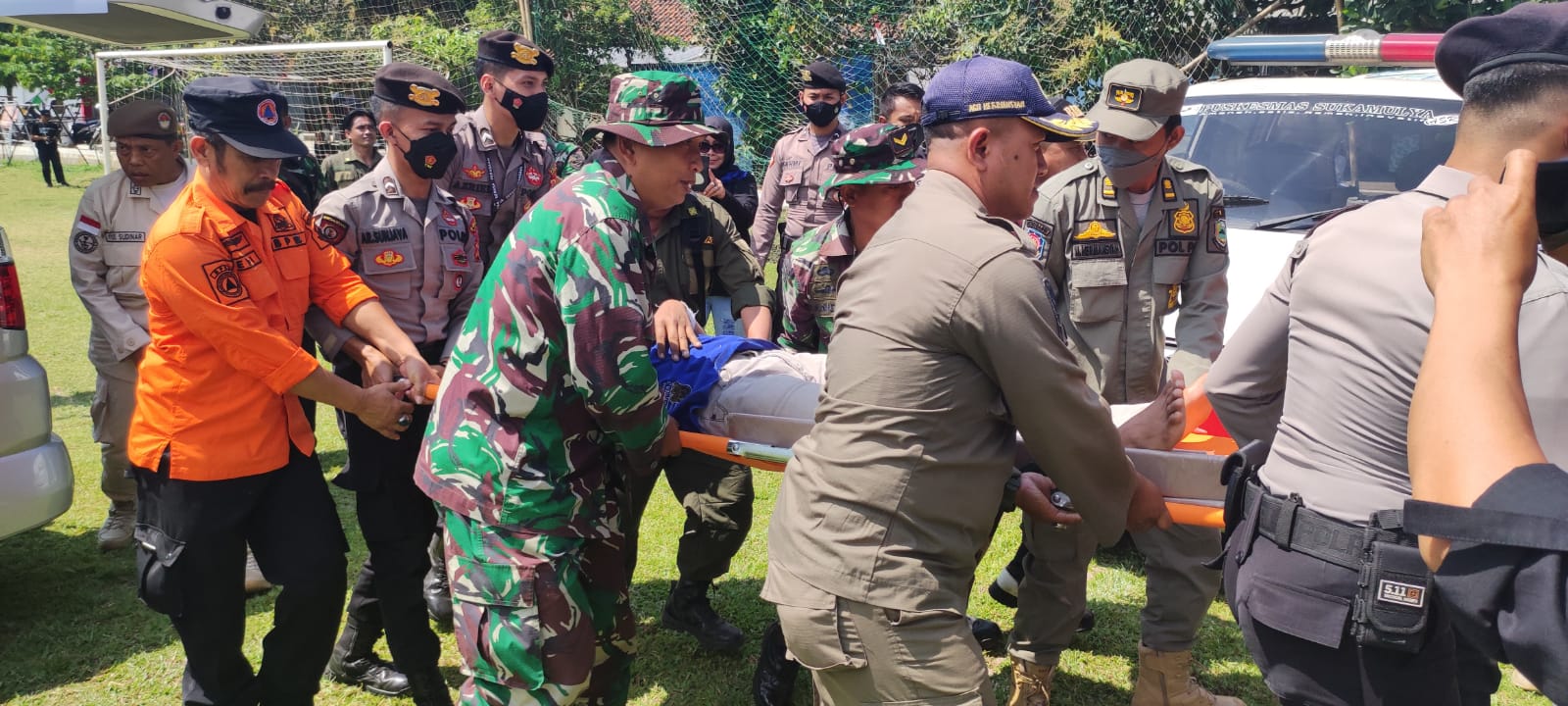 Kodim 0615/Kuningan Gelar Latihan Gabungan Simulasi Penanggulangan Letusan Gunung Ciremai 