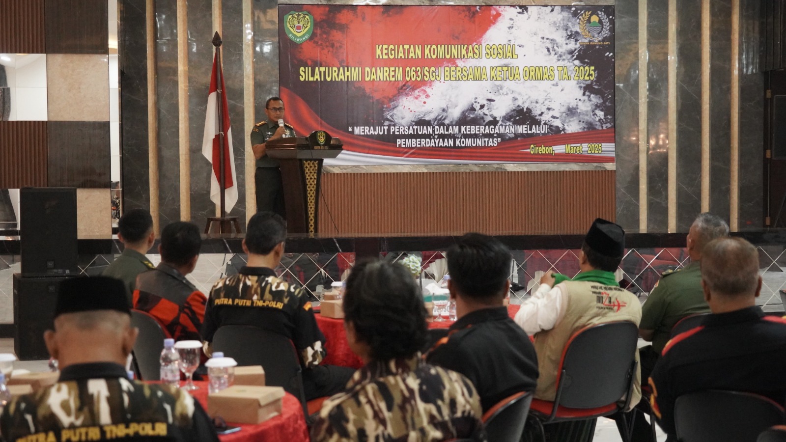 Korem 063/SGJ gelar Silahturahmi dengan Ketua Ormas se wilayah Kota/Kab Cirebon