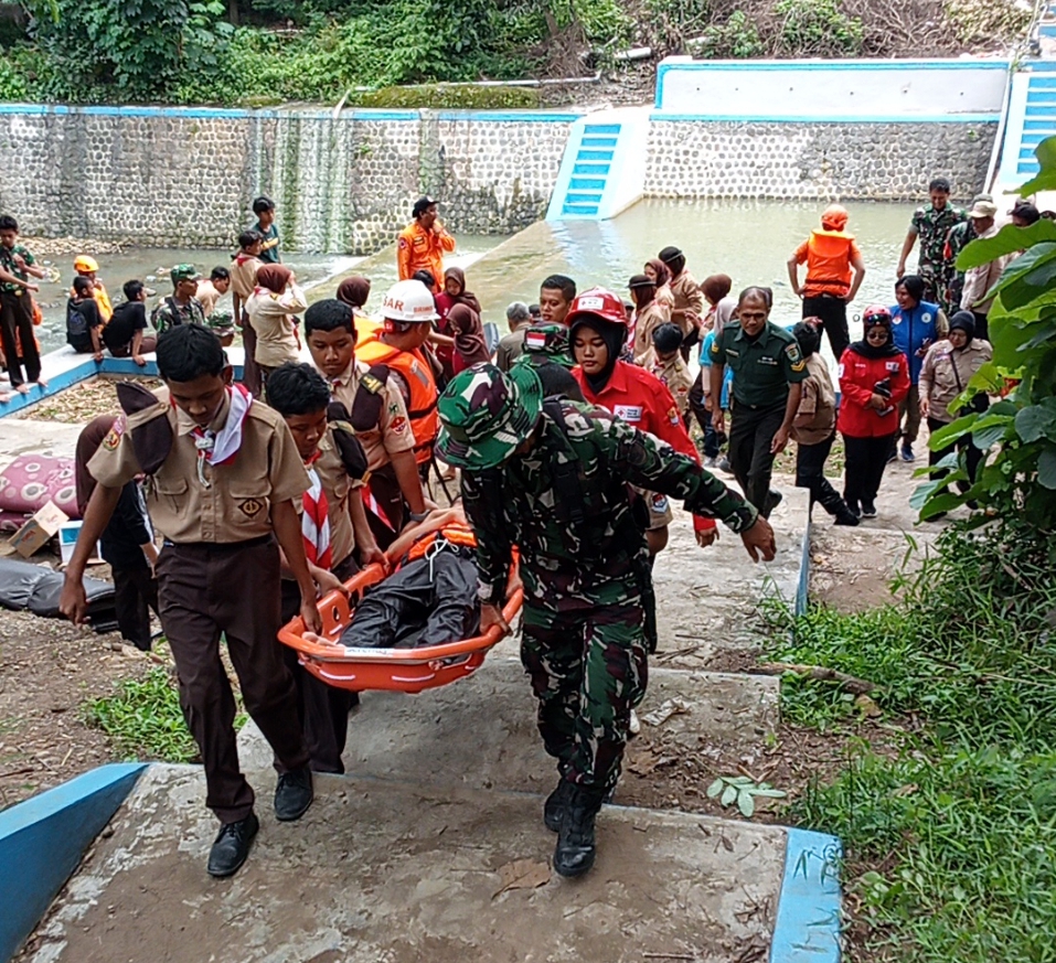 Kodim 0620/Kabupaten Cirebon Gelar Simulasi Penanggulangan Bencana Alam