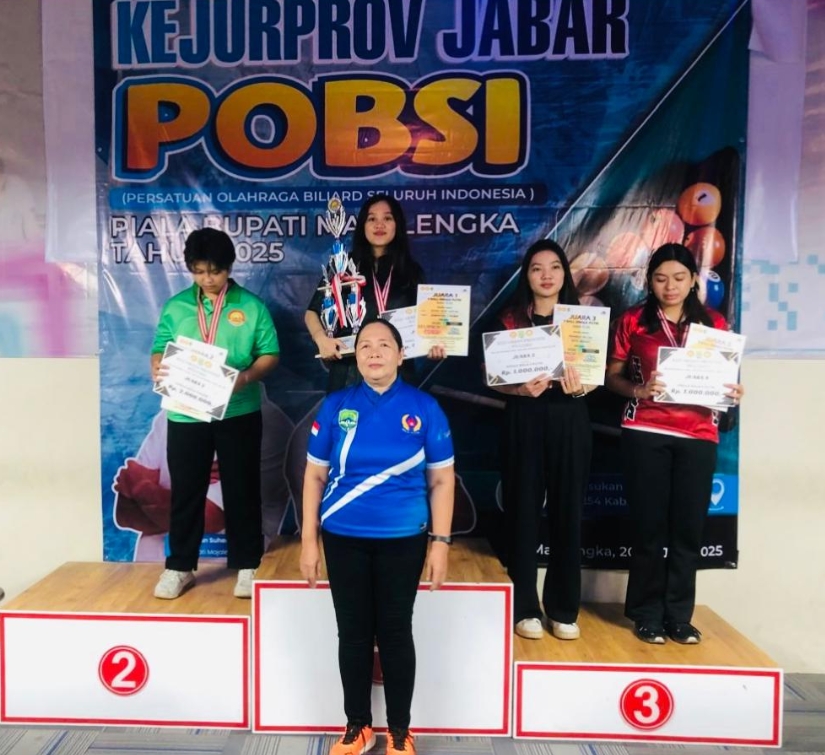 Jesika Elin Saputri, Atlet Biliar Asal Klub GadgetDoc Kota Cirebon Juara 1 di Kejurprov Jabar 2025 