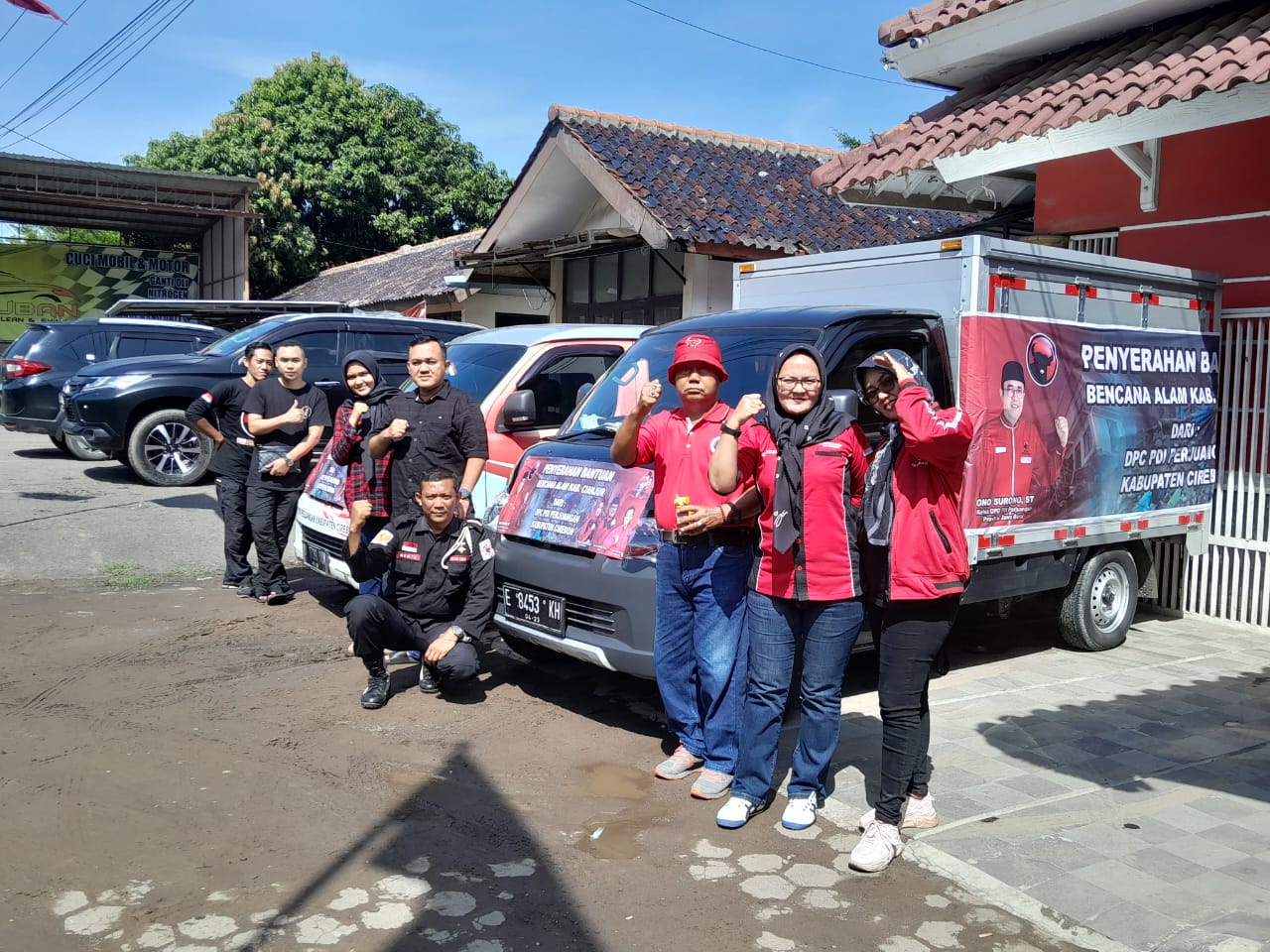 DPC PDIP Kabupaten Cirebon Salurkan Bantuan Sembako ke Korban Gempa Bumi dilCianjur
