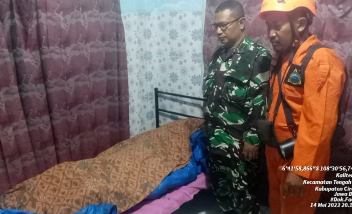 Kakek Abdul Goni akhirnya ditemukan tenggelam di Sungai Sungai Pekik Kabupaten Cirebon