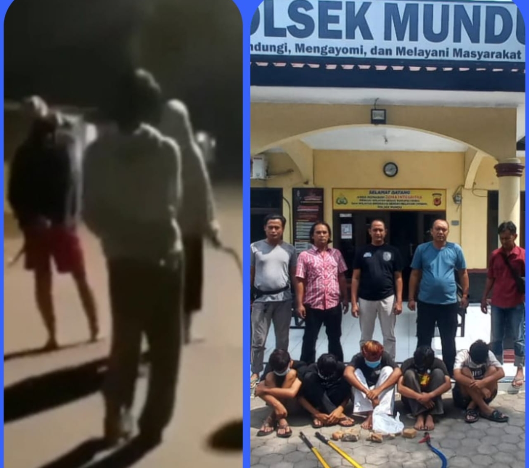 Gercep, Polsek Mundu Berhasil Amankan Remaja yang Tawuran Konten di Balong Setupatok 