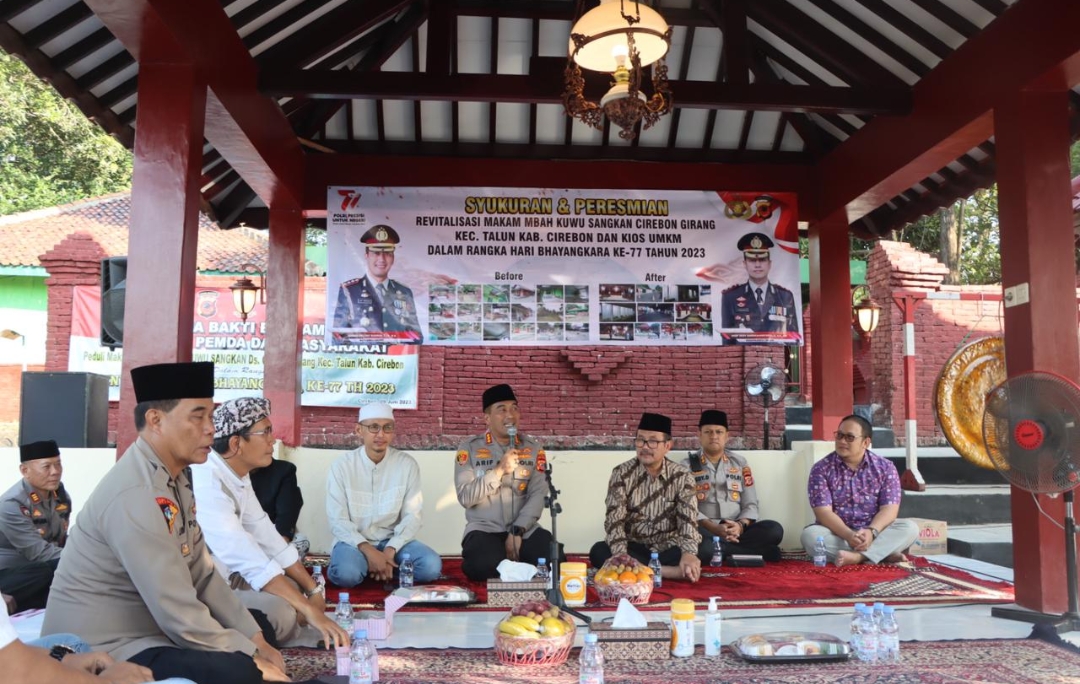 Peduli Warisan Budaya, Polresta Cirebon Resmikan Revitalisasi Situs Mbah Kuwu Sangkan
