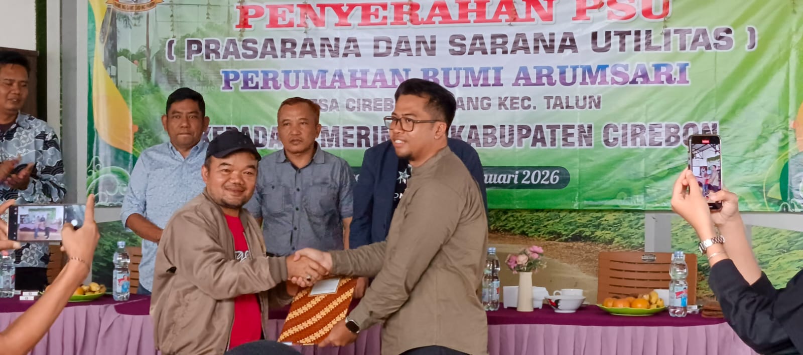 Akhirnya Warga Senang, PSU Perumnas Bumi Arum Sari Resmi Diserahkan ke Pemda