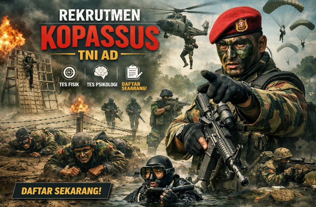 Ingin Gabung Kopassus? Simak 13 Syarat Rekrutmen TNI AD Tahun 2026