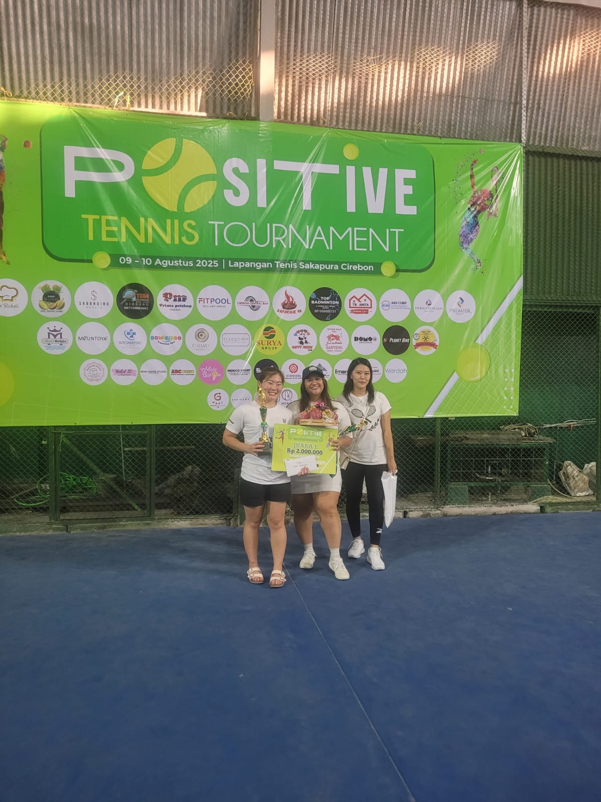 Puji–Vanessa Juara Positive Tennis Tournament 2025 Ciayumajakuning
