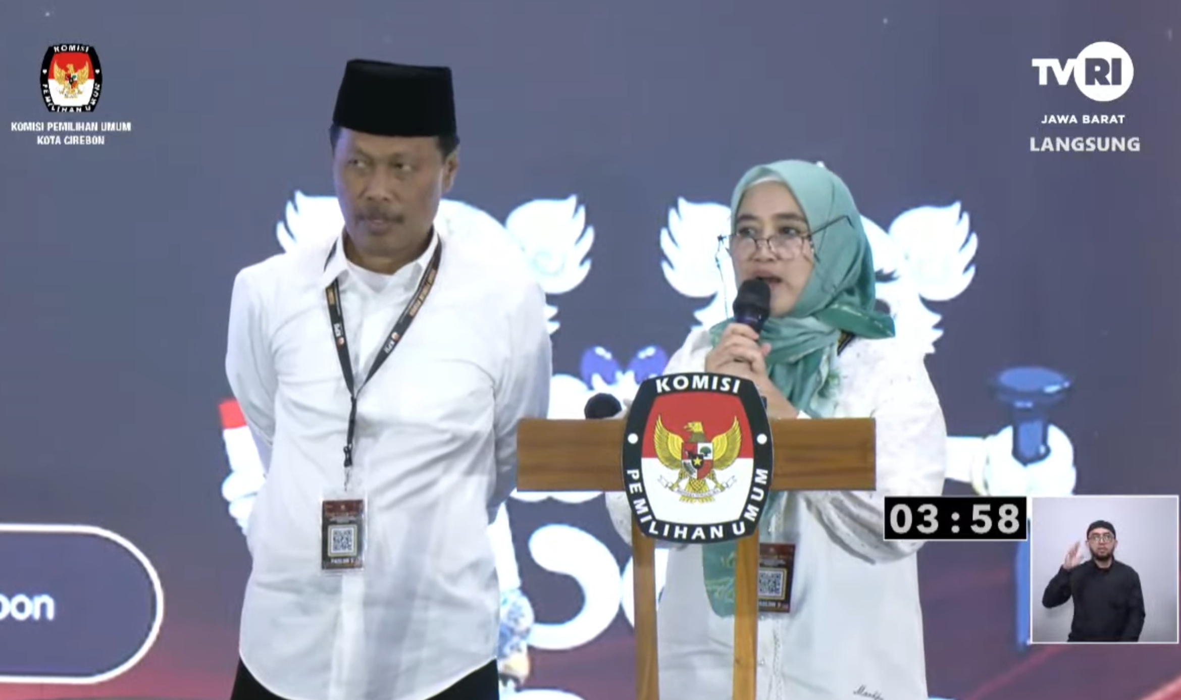 Debat Calon Walikota - Wakil Walikota Cirebon, Efendi Edo - Siti Farida Sampaikan Visi Ini