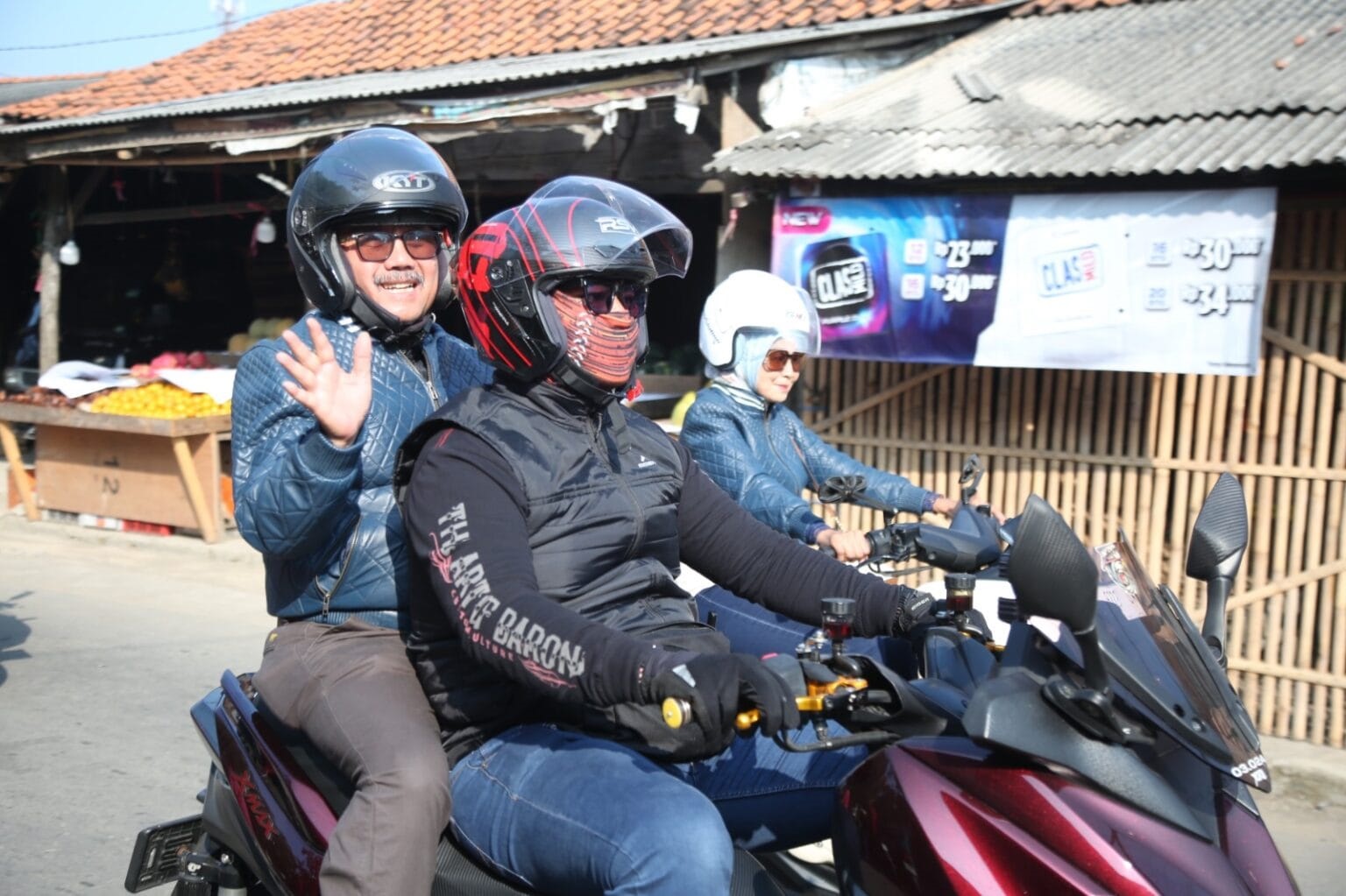 Mubeng Naik Motor, Bupati-Wabup Cirebon Serap Aspirasi Warga Perbatasan