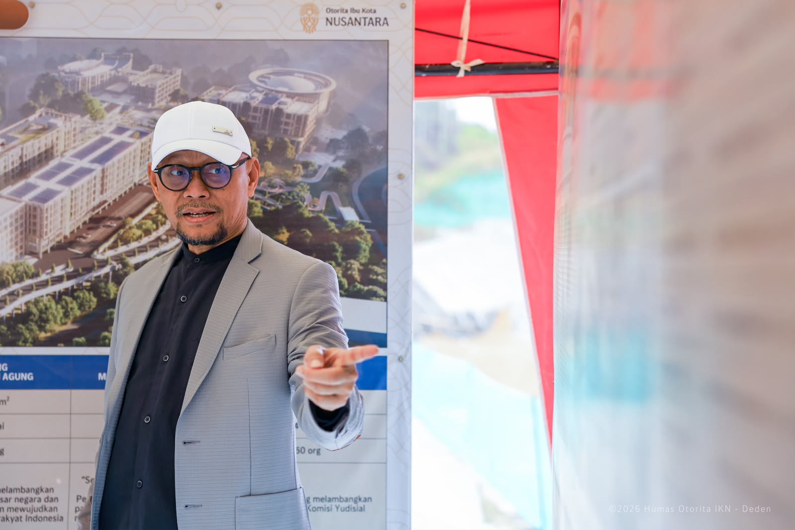 Hakim Agung MA RI Tinjau Progres Pembangunan Kawasan Yudikatif di Nusantara