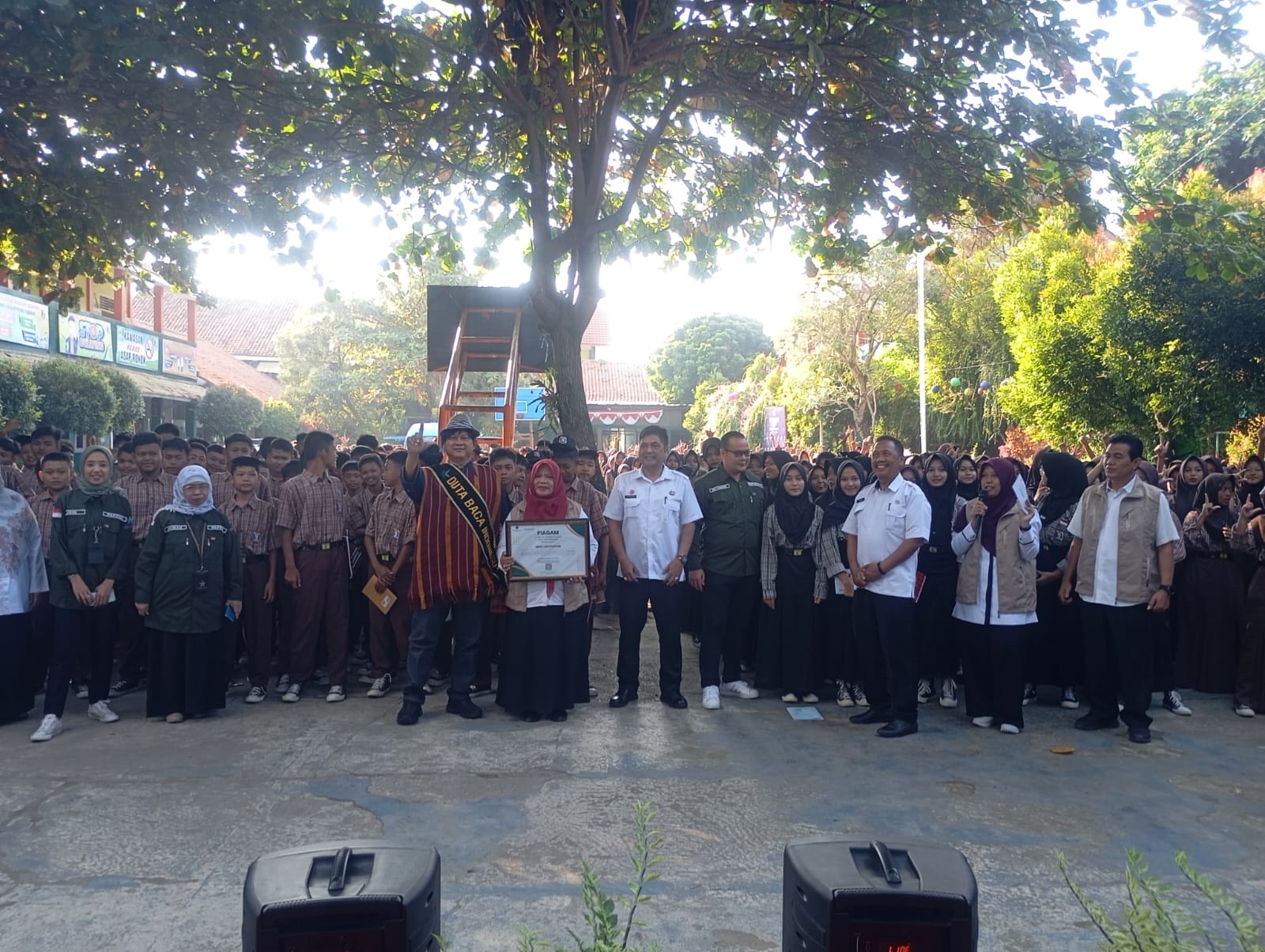Suasana SMPN 1 Dukupuntang Mendadak Berubah, Oh Ternyata...