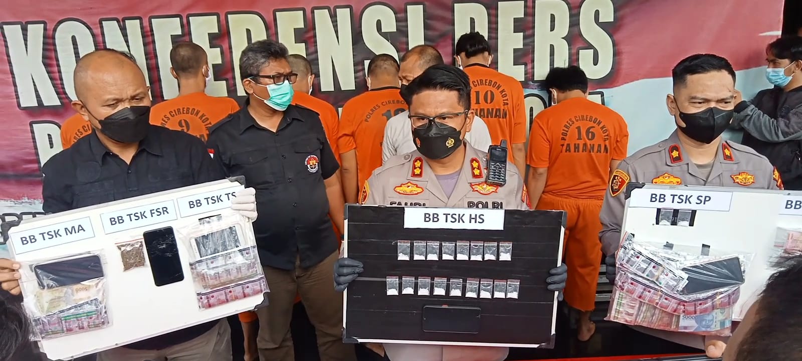 6 Sindikat Narkoba Berhasil Diamankan Satreskoba Polres Cirebon Kota 