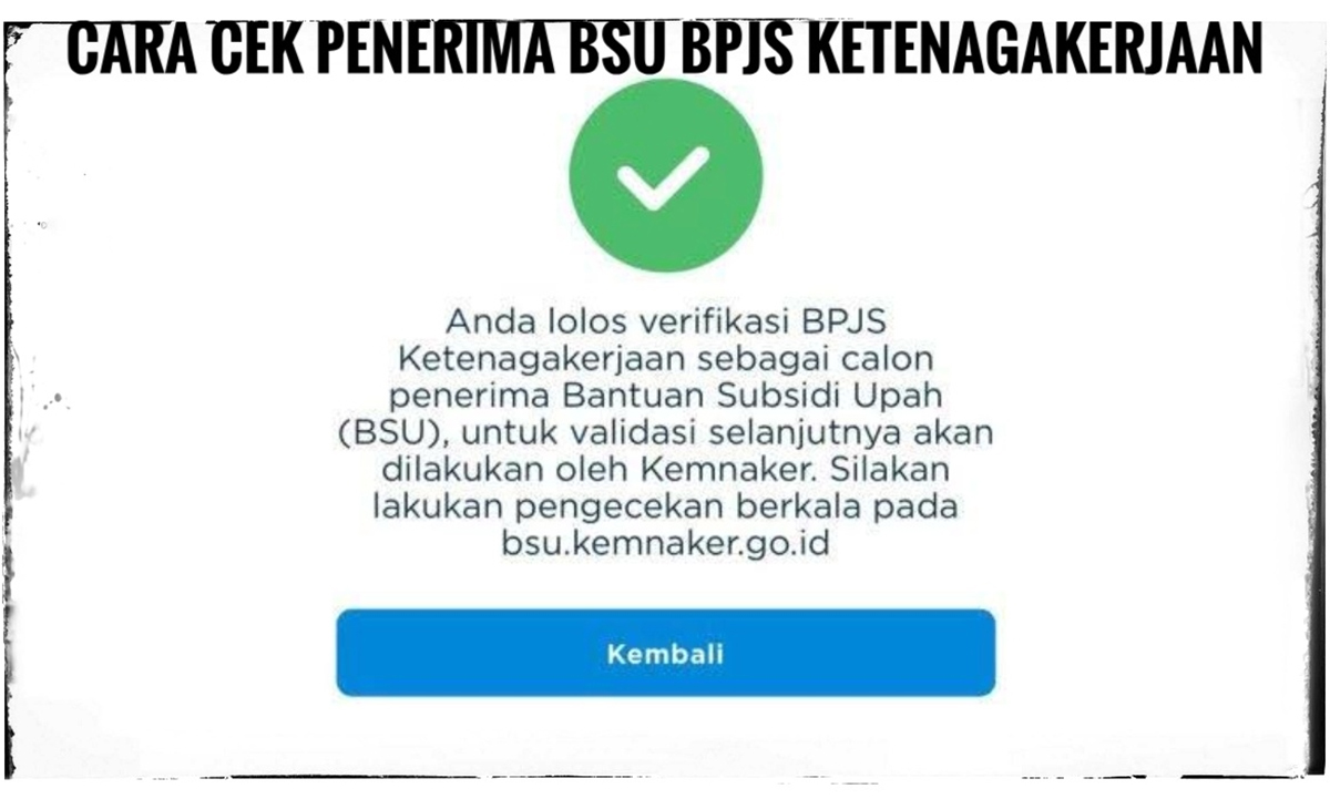 Cara Cek BSU dengan NIK, Mudah dan Cepat Anti Ribet