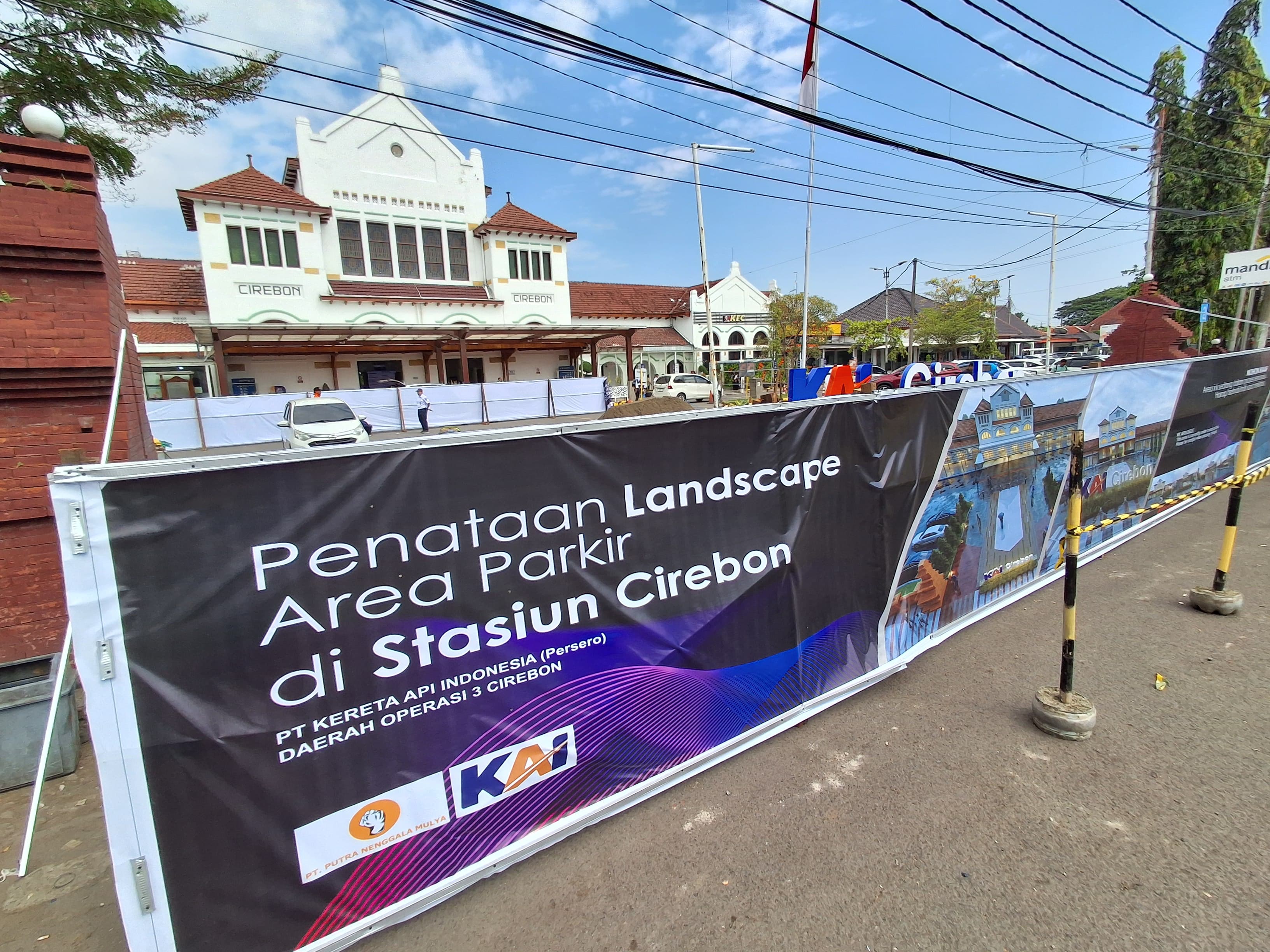 Area Parkir Stasiun Cirebon Disulap Jadi Landscape Modern, Ini Penampakannya