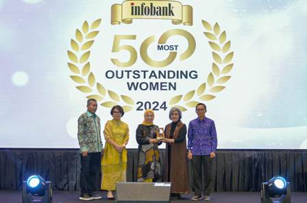 Direktur Komersial dan UMKM bank bjb Nancy Adistyasari Raih Penghargaan Most Outstanding Women 2024